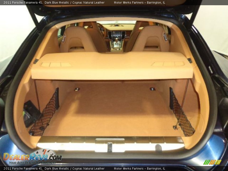 2011 Porsche Panamera 4S Dark Blue Metallic / Cognac Natural Leather Photo #30