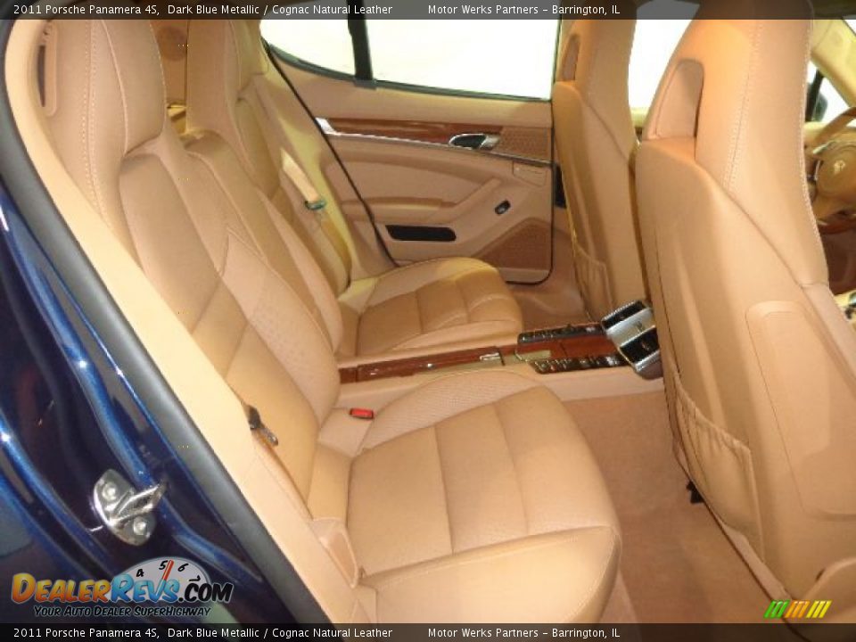 2011 Porsche Panamera 4S Dark Blue Metallic / Cognac Natural Leather Photo #31