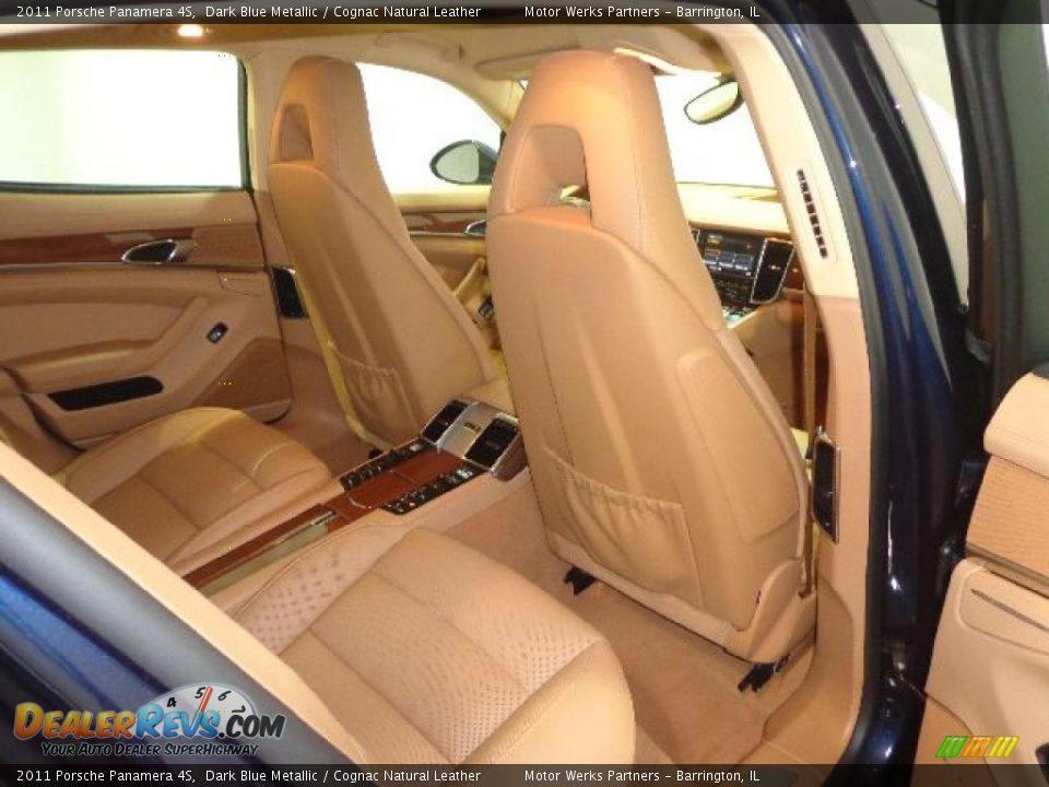 2011 Porsche Panamera 4S Dark Blue Metallic / Cognac Natural Leather Photo #32