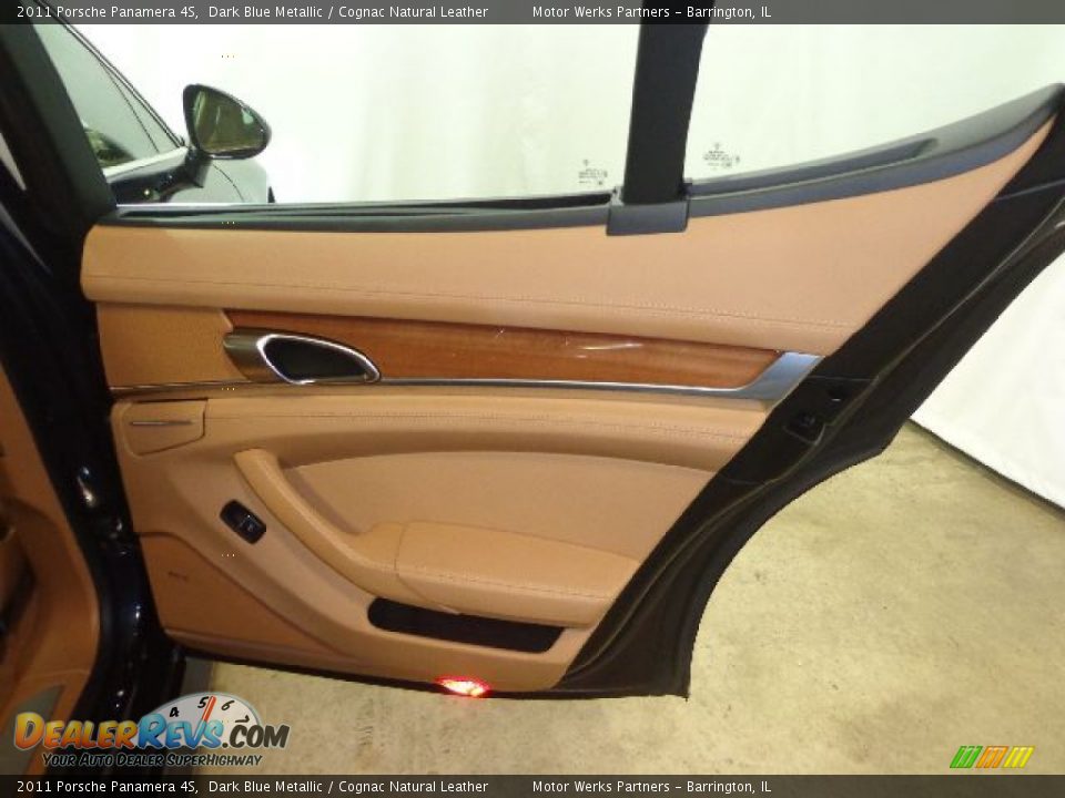 2011 Porsche Panamera 4S Dark Blue Metallic / Cognac Natural Leather Photo #33