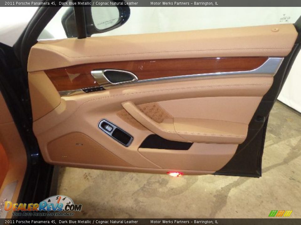 2011 Porsche Panamera 4S Dark Blue Metallic / Cognac Natural Leather Photo #36