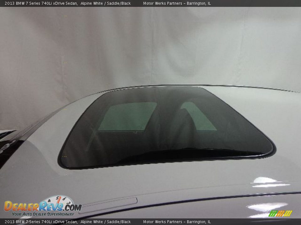 2013 BMW 7 Series 740Li xDrive Sedan Alpine White / Saddle/Black Photo #33