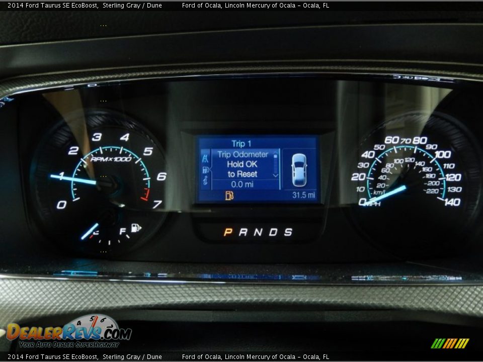 2014 Ford Taurus SE EcoBoost Gauges Photo #9