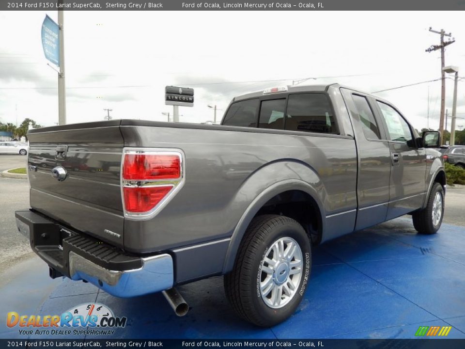 2014 Ford F150 Lariat SuperCab Sterling Grey / Black Photo #3