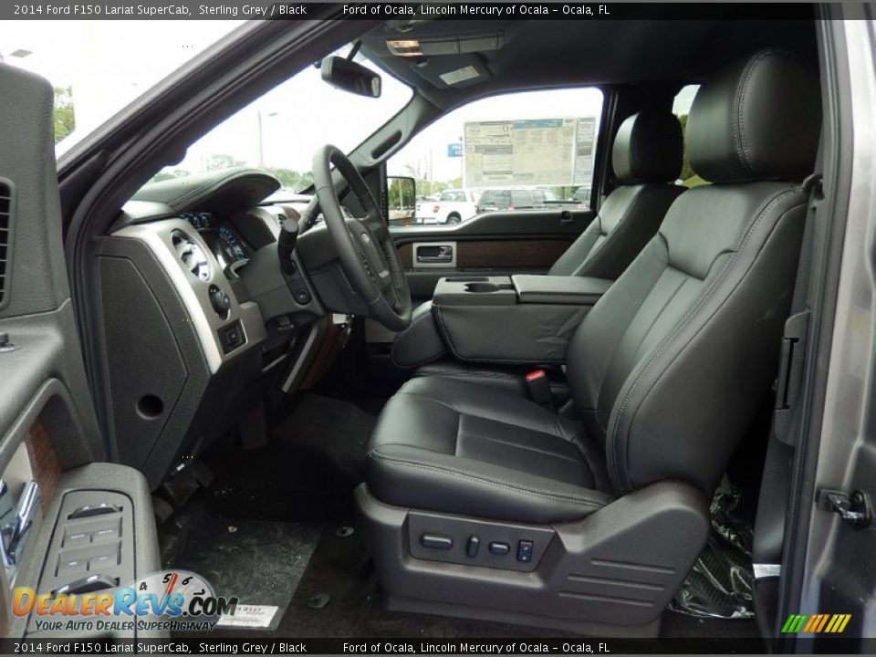 2014 Ford F150 Lariat SuperCab Sterling Grey / Black Photo #6