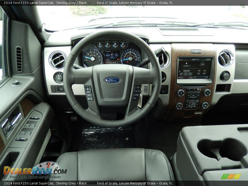 2014 Ford F150 Lariat SuperCab Sterling Grey / Black Photo #8