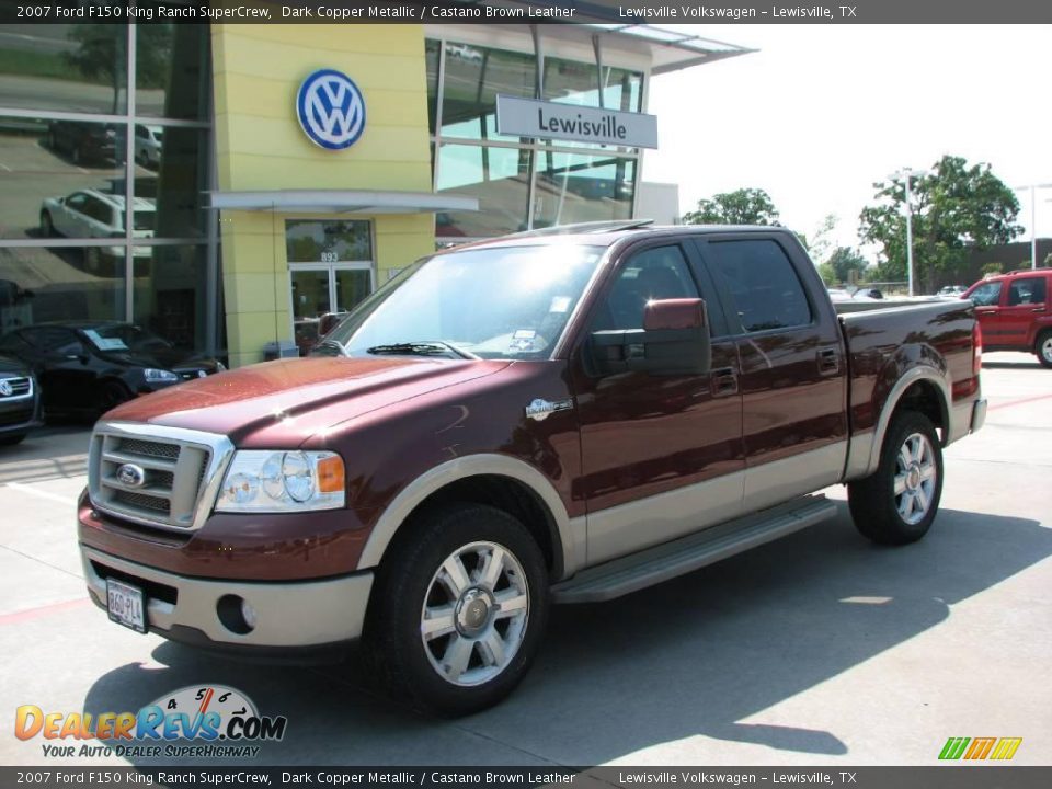 2007 Ford F150 King Ranch SuperCrew Dark Copper Metallic / Castano Brown Leather Photo #1