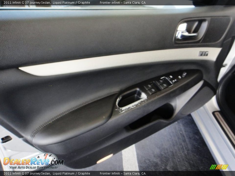 2011 Infiniti G 37 Journey Sedan Liquid Platinum / Graphite Photo #17