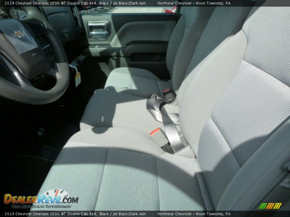 2014 Chevrolet Silverado 1500 WT Double Cab 4x4 Black / Jet Black/Dark Ash Photo #10