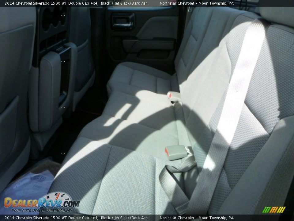 2014 Chevrolet Silverado 1500 WT Double Cab 4x4 Black / Jet Black/Dark Ash Photo #11