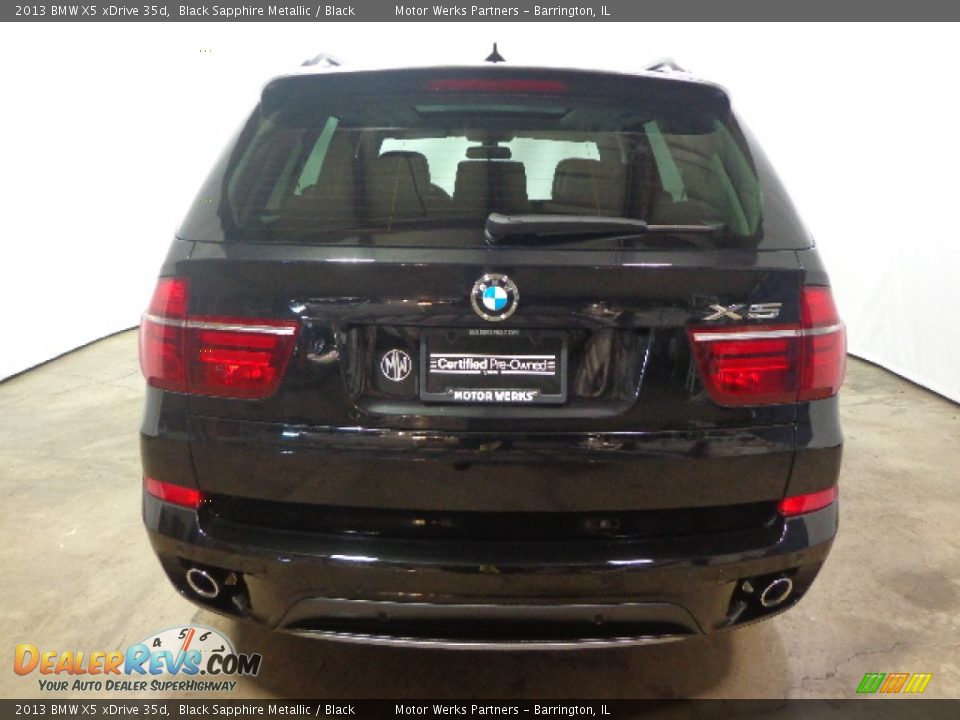 2013 BMW X5 xDrive 35d Black Sapphire Metallic / Black Photo #15