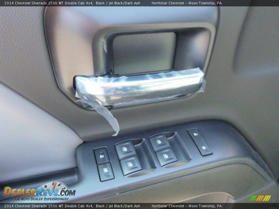 2014 Chevrolet Silverado 1500 WT Double Cab 4x4 Black / Jet Black/Dark Ash Photo #13