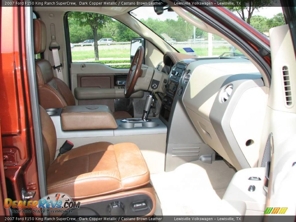 2007 Ford F150 King Ranch SuperCrew Dark Copper Metallic / Castano Brown Leather Photo #10