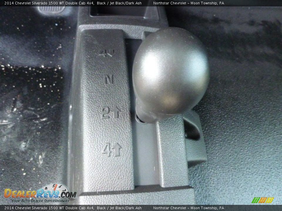 2014 Chevrolet Silverado 1500 WT Double Cab 4x4 Black / Jet Black/Dark Ash Photo #16