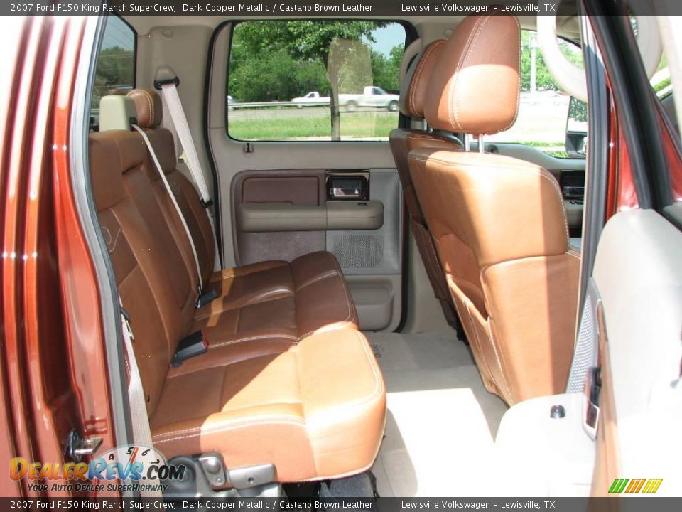 2007 Ford F150 King Ranch SuperCrew Dark Copper Metallic / Castano Brown Leather Photo #11