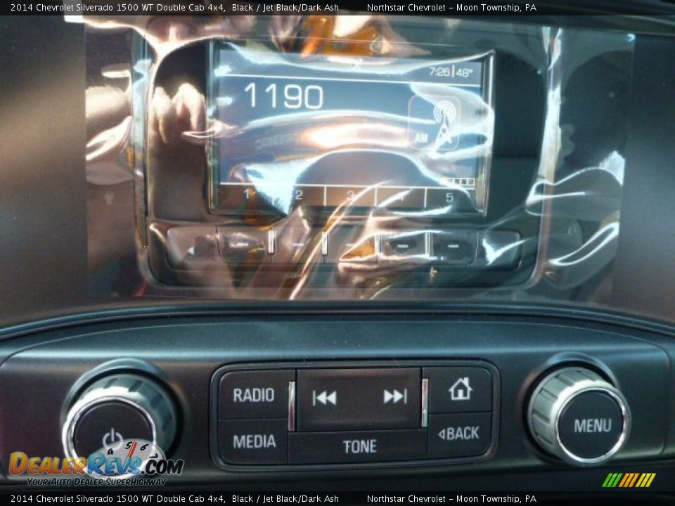 2014 Chevrolet Silverado 1500 WT Double Cab 4x4 Black / Jet Black/Dark Ash Photo #18