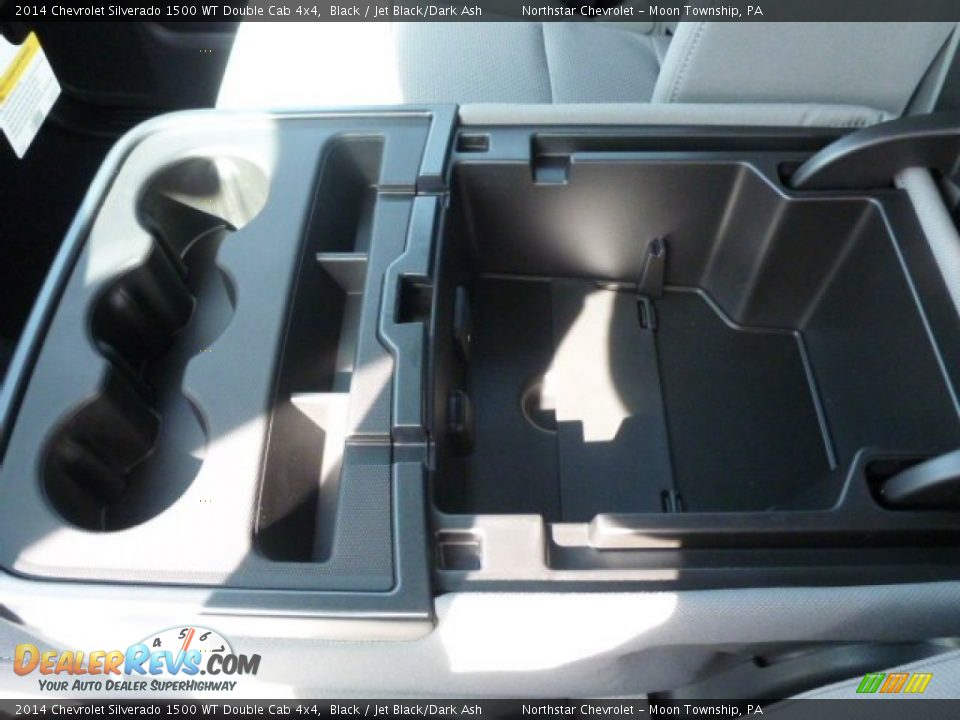 2014 Chevrolet Silverado 1500 WT Double Cab 4x4 Black / Jet Black/Dark Ash Photo #20