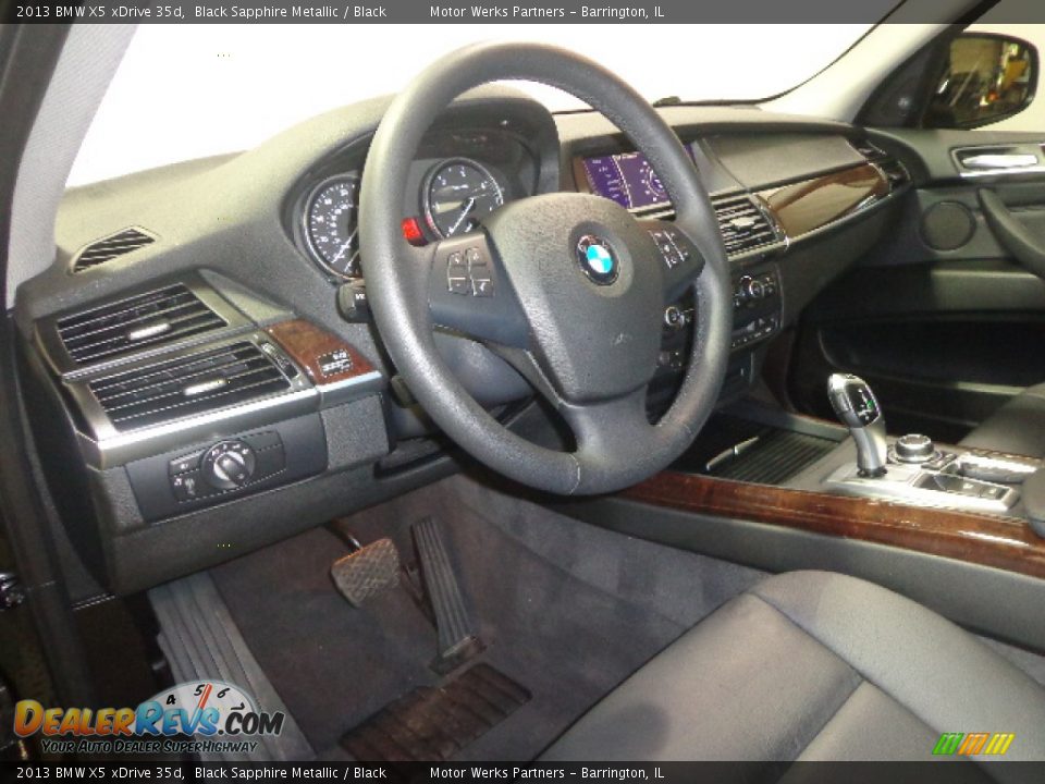 2013 BMW X5 xDrive 35d Black Sapphire Metallic / Black Photo #22