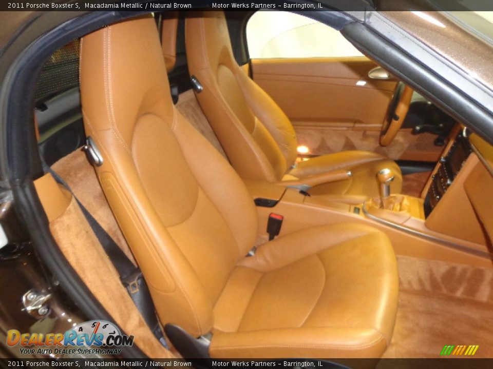 2011 Porsche Boxster S Macadamia Metallic / Natural Brown Photo #28