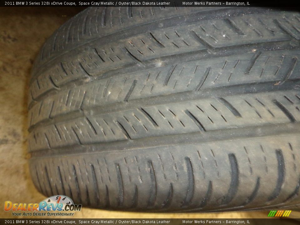 2011 BMW 3 Series 328i xDrive Coupe Space Gray Metallic / Oyster/Black Dakota Leather Photo #6