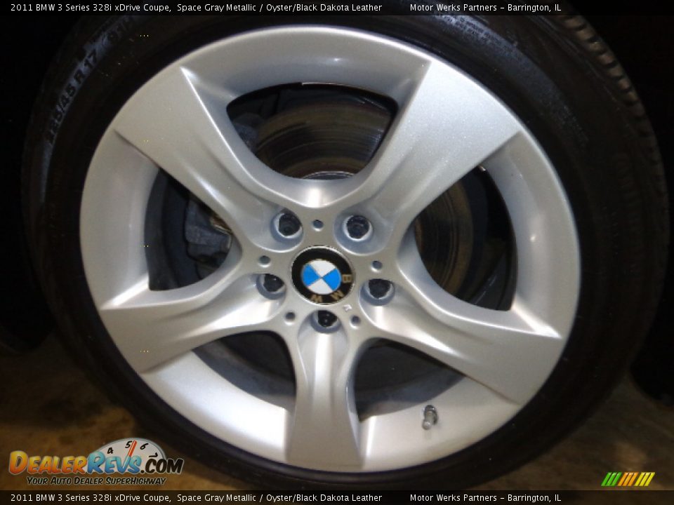 2011 BMW 3 Series 328i xDrive Coupe Space Gray Metallic / Oyster/Black Dakota Leather Photo #10