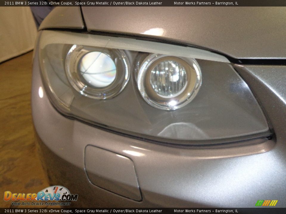 2011 BMW 3 Series 328i xDrive Coupe Space Gray Metallic / Oyster/Black Dakota Leather Photo #11