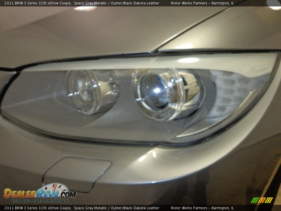 2011 BMW 3 Series 328i xDrive Coupe Space Gray Metallic / Oyster/Black Dakota Leather Photo #12
