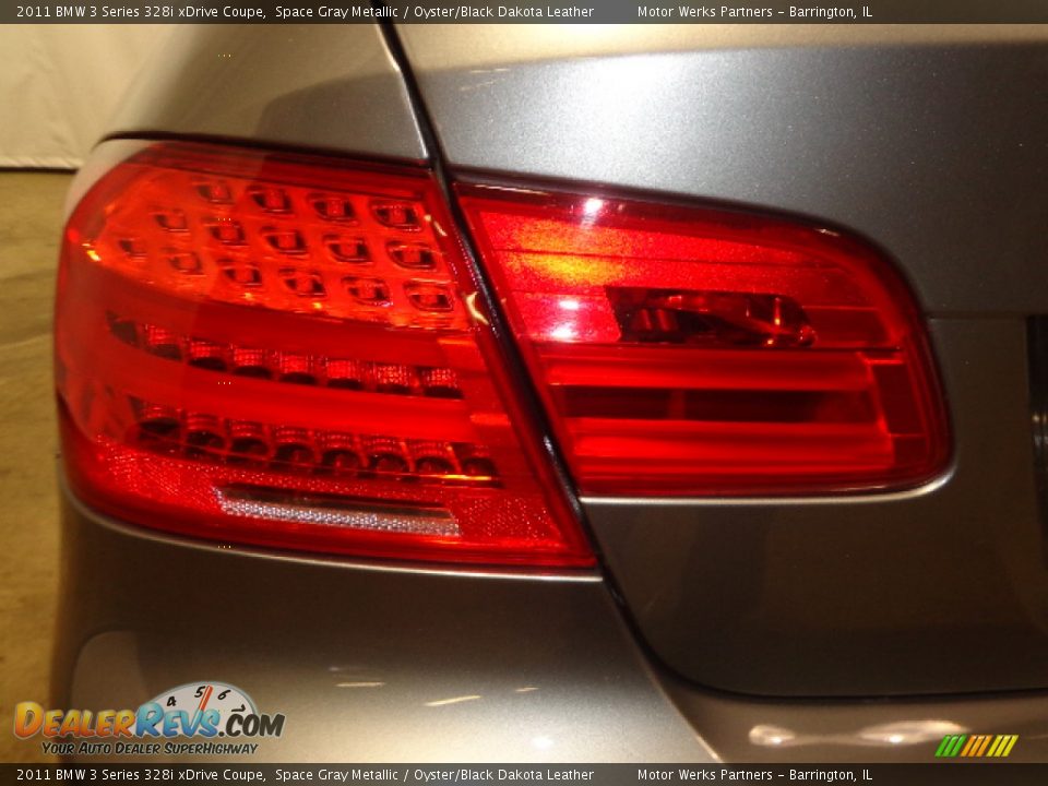 2011 BMW 3 Series 328i xDrive Coupe Space Gray Metallic / Oyster/Black Dakota Leather Photo #13
