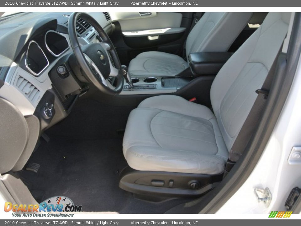 2010 Chevrolet Traverse LTZ AWD Summit White / Light Gray Photo #8