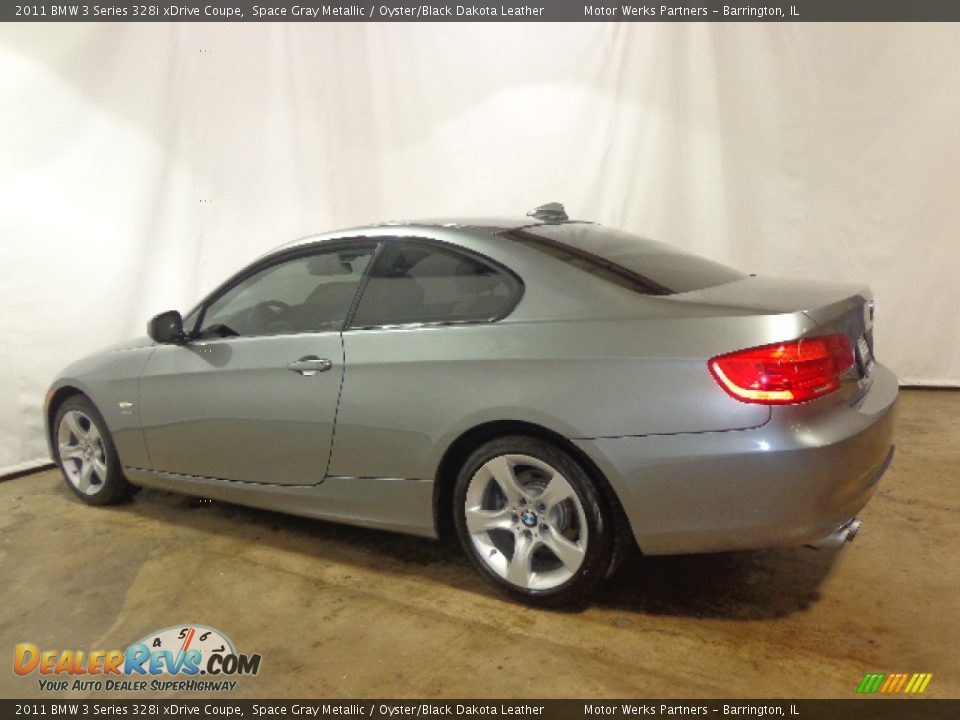 2011 BMW 3 Series 328i xDrive Coupe Space Gray Metallic / Oyster/Black Dakota Leather Photo #15