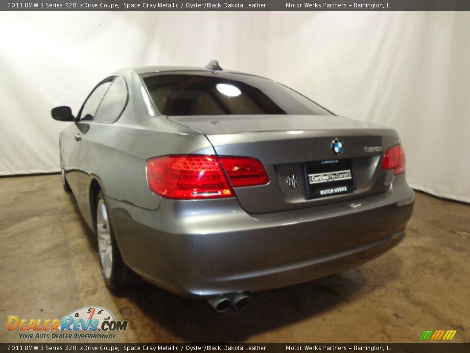 2011 BMW 3 Series 328i xDrive Coupe Space Gray Metallic / Oyster/Black Dakota Leather Photo #16