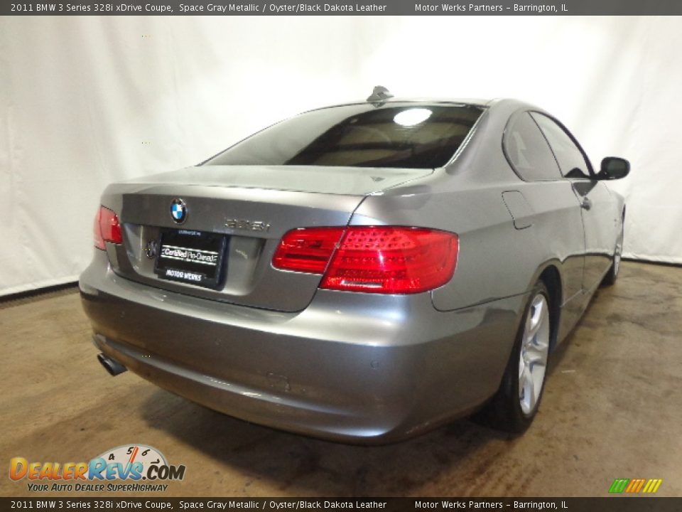 2011 BMW 3 Series 328i xDrive Coupe Space Gray Metallic / Oyster/Black Dakota Leather Photo #18