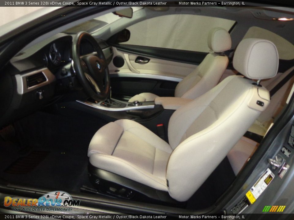 2011 BMW 3 Series 328i xDrive Coupe Space Gray Metallic / Oyster/Black Dakota Leather Photo #23