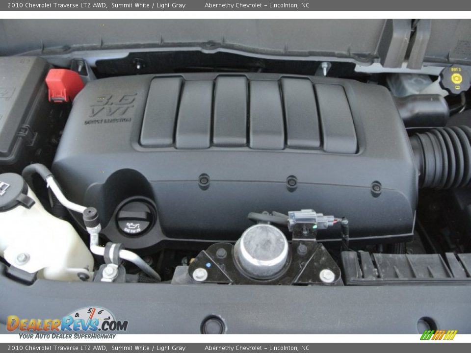 2010 Chevrolet Traverse LTZ AWD Summit White / Light Gray Photo #25
