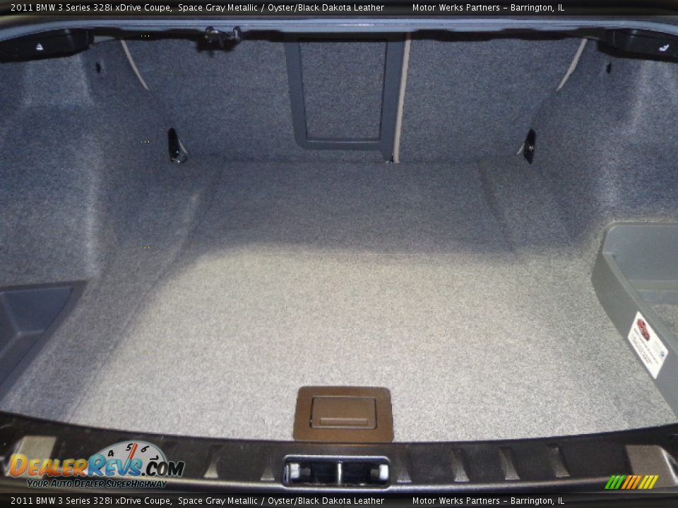2011 BMW 3 Series 328i xDrive Coupe Space Gray Metallic / Oyster/Black Dakota Leather Photo #29