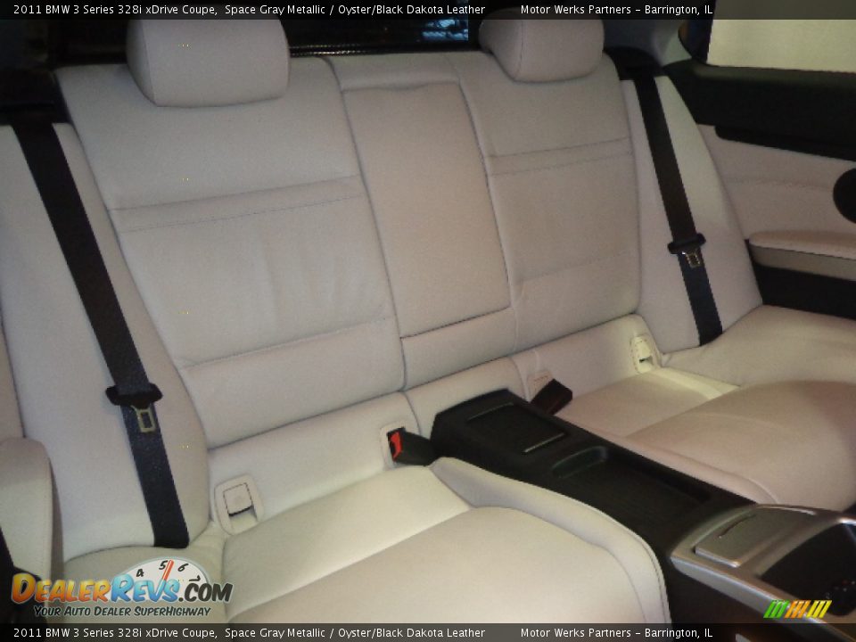 2011 BMW 3 Series 328i xDrive Coupe Space Gray Metallic / Oyster/Black Dakota Leather Photo #33