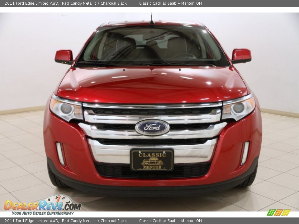 2011 Ford Edge Limited AWD Red Candy Metallic / Charcoal Black Photo #2