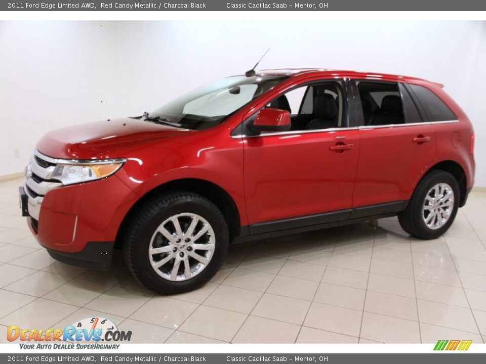 2011 Ford Edge Limited AWD Red Candy Metallic / Charcoal Black Photo #3