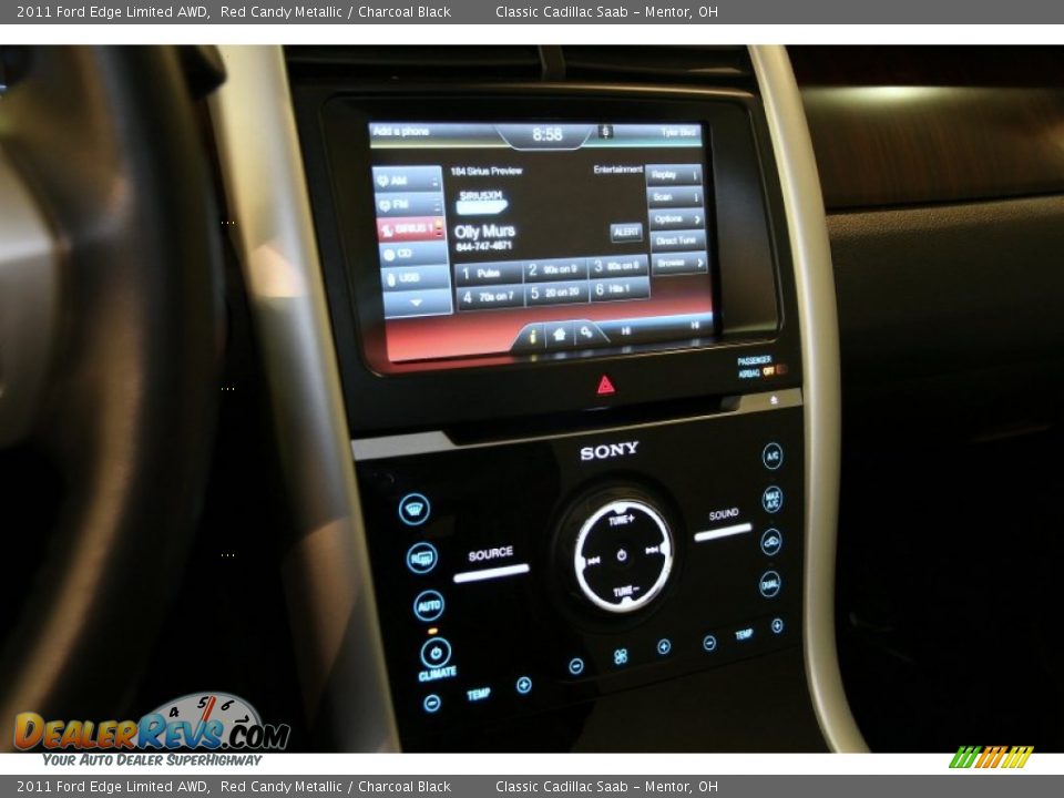 2011 Ford Edge Limited AWD Red Candy Metallic / Charcoal Black Photo #10