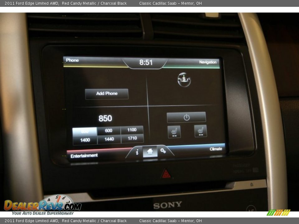 2011 Ford Edge Limited AWD Red Candy Metallic / Charcoal Black Photo #12
