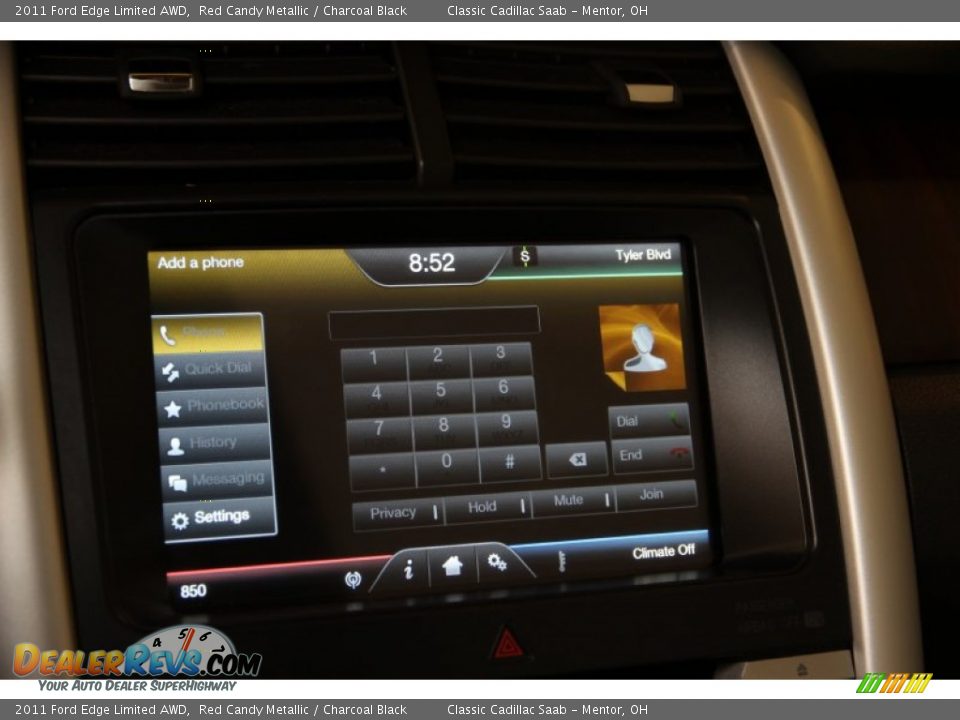 2011 Ford Edge Limited AWD Red Candy Metallic / Charcoal Black Photo #14