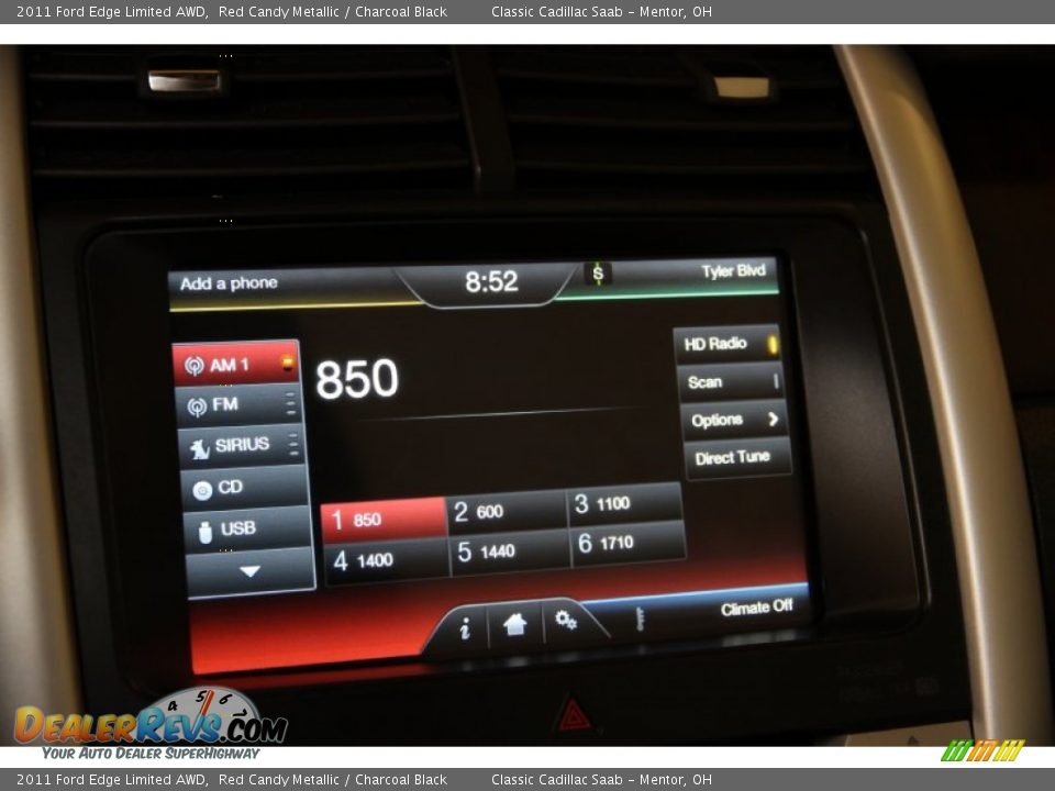 2011 Ford Edge Limited AWD Red Candy Metallic / Charcoal Black Photo #15