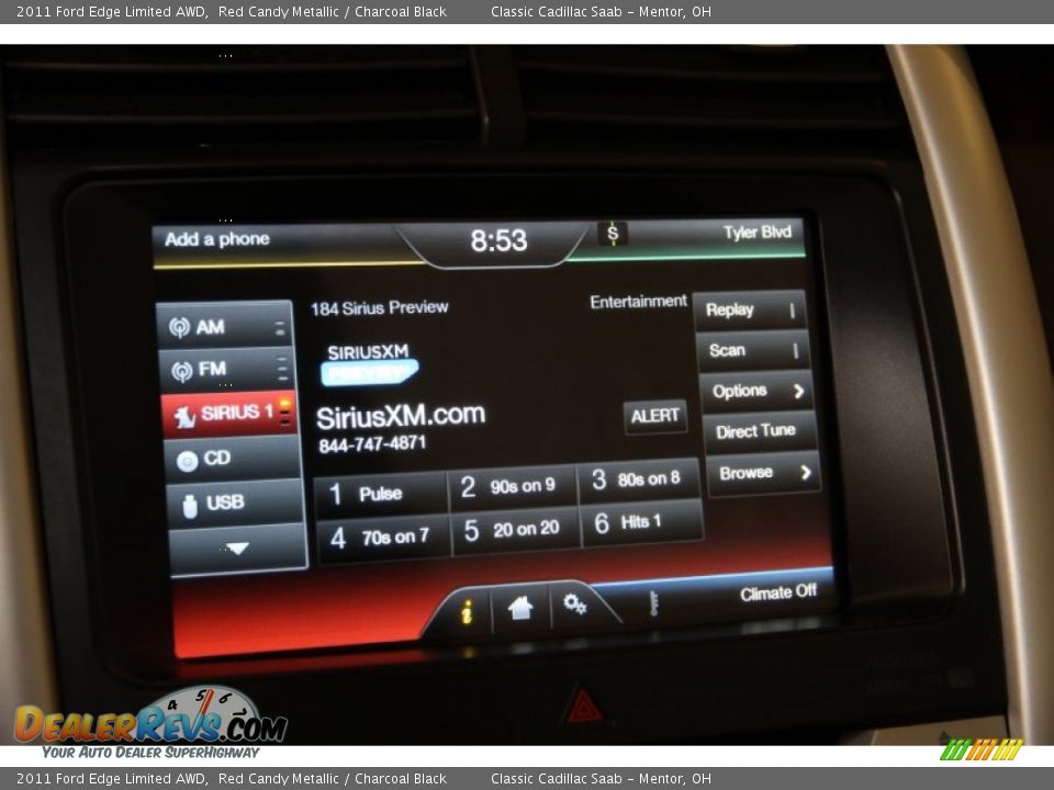 2011 Ford Edge Limited AWD Red Candy Metallic / Charcoal Black Photo #17