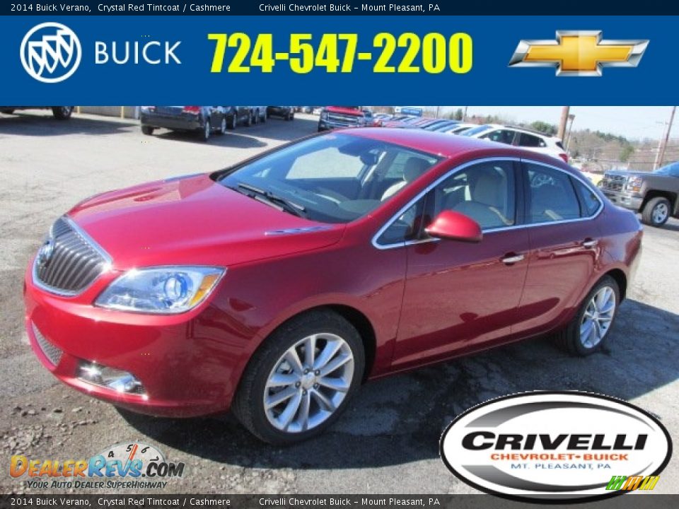 2014 Buick Verano Crystal Red Tintcoat / Cashmere Photo #1