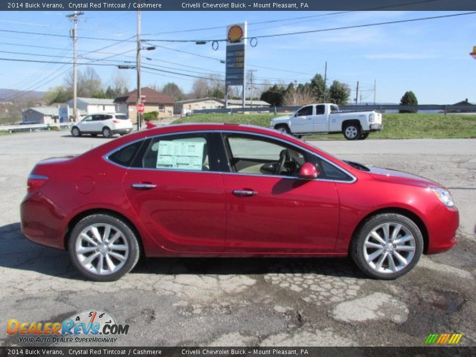 2014 Buick Verano Crystal Red Tintcoat / Cashmere Photo #6