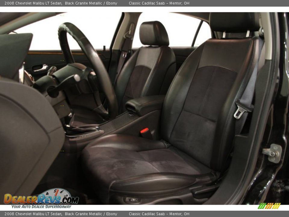 Ebony Interior - 2008 Chevrolet Malibu LT Sedan Photo #5
