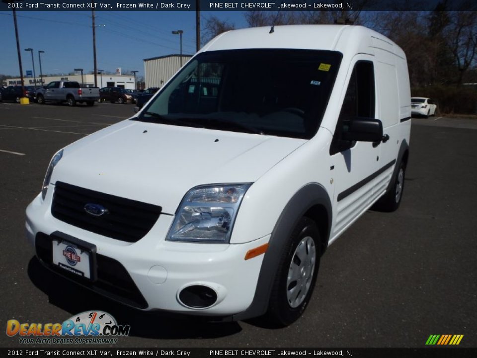 2012 Ford Transit Connect XLT Van Frozen White / Dark Grey Photo #1