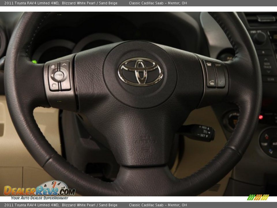 2011 Toyota RAV4 Limited 4WD Blizzard White Pearl / Sand Beige Photo #7