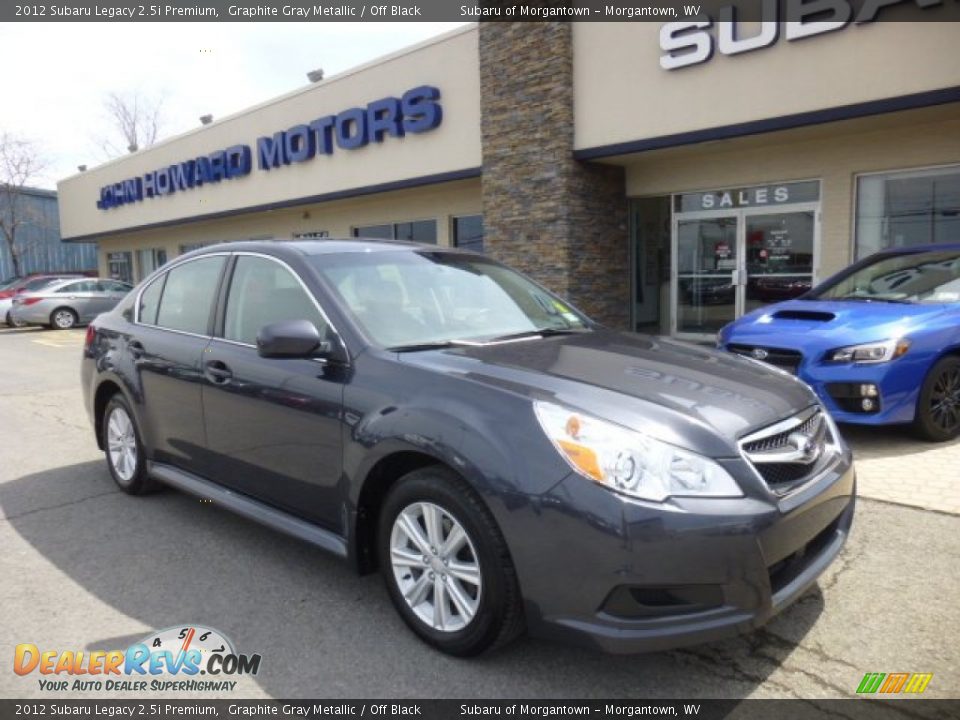 2012 Subaru Legacy 2.5i Premium Graphite Gray Metallic / Off Black Photo #1