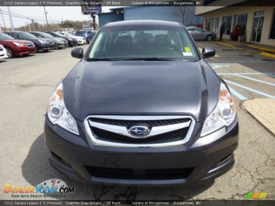 2012 Subaru Legacy 2.5i Premium Graphite Gray Metallic / Off Black Photo #2